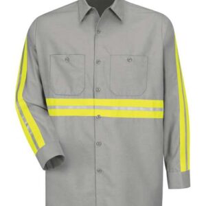 Industrial Enhanced-Visibility Long Sleeve Work Shirt