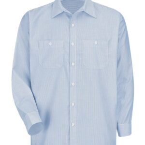 Industrial Stripe Work Shirt Long Sizes