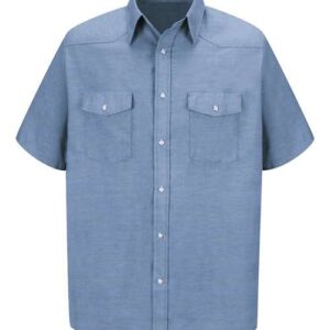 Deluxe Western Style Short Sleeve Shirt Long Sizes