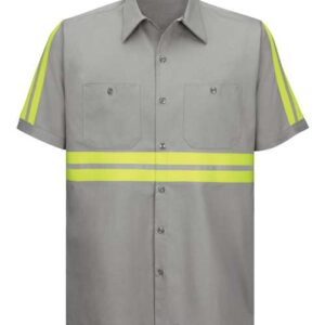 Enhanced Visibility Short Sleeve Cotton Work Shirt