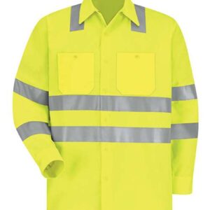 High Visibility Safety Long Sleeve Work Shirt